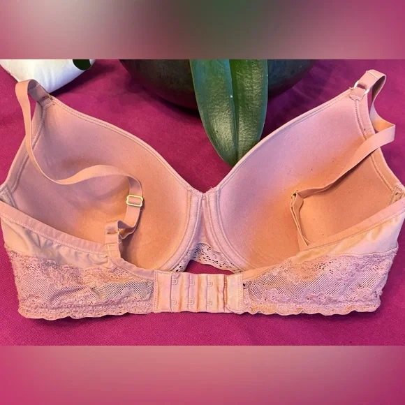 Natori Dusty Rose Lace Underwire Bra Size 34DD - Picture 4 of 4
